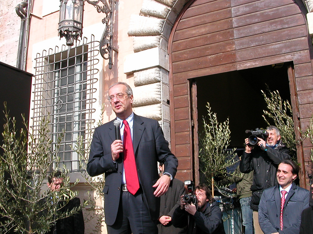 Walter Veltroni in vista a Spello