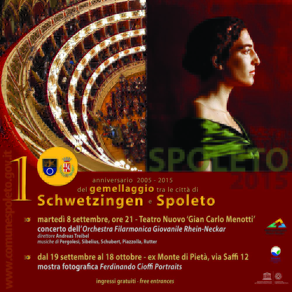 Spoleto festeggia il decimo anniversario del gemellaggio con Schwetzingen