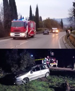Maltempo, incidenti a Terni | Due auto ribaltate, una donna ferita