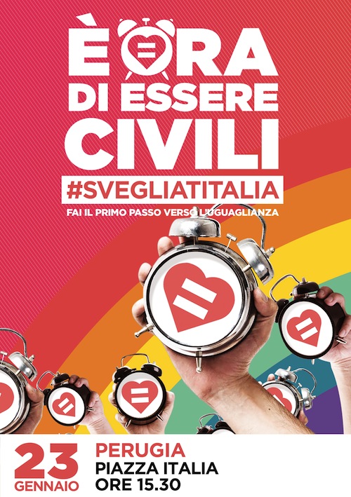 Unioni civili, 40 piazze manifestano per i diritti Lgbt