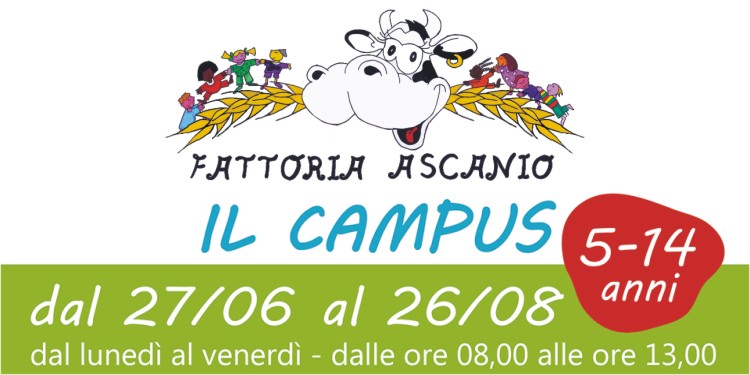 Fattoria Ascanio. Dal 27 Giugno il campus estivo per ragazzi