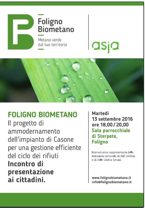 Biodigestore di Casone: assemblea pubblica a Sterpete