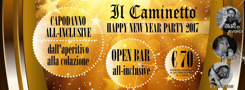 Capodanno al Caminetto, anche quest’anno è all inclusive