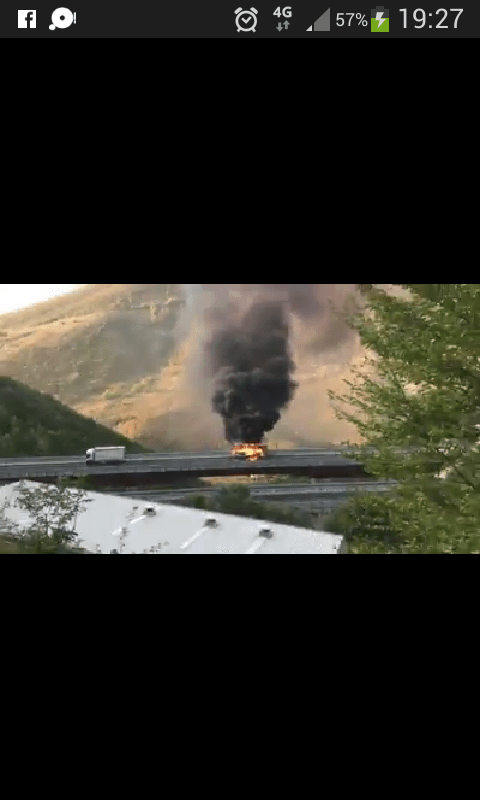 Incendio sulla Val di Chienti, blocca intero tratto Foligno – Colfiorito, insorge il comitato per lo Svincolo di Scopoli
