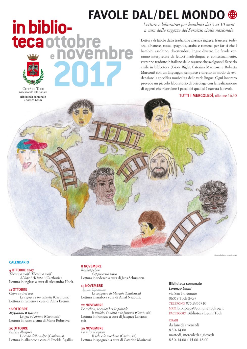 In biblioteca a Todi arrivano  le favole dal mondo