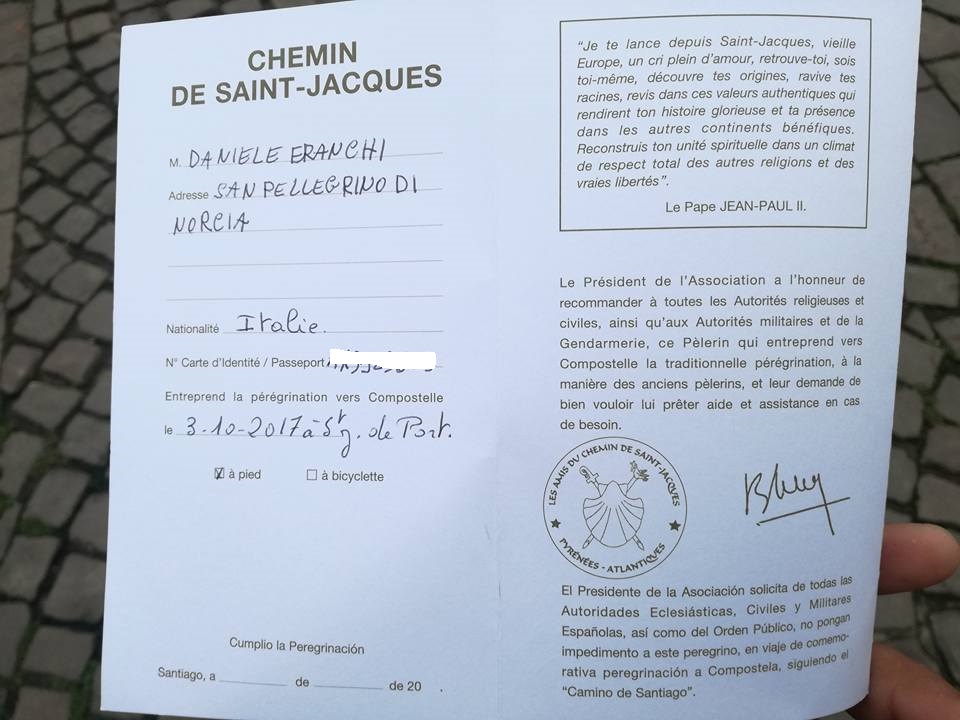 Da Saint Jean a Santiago di Compostela, iniziato il viaggio di Daniele Franchi