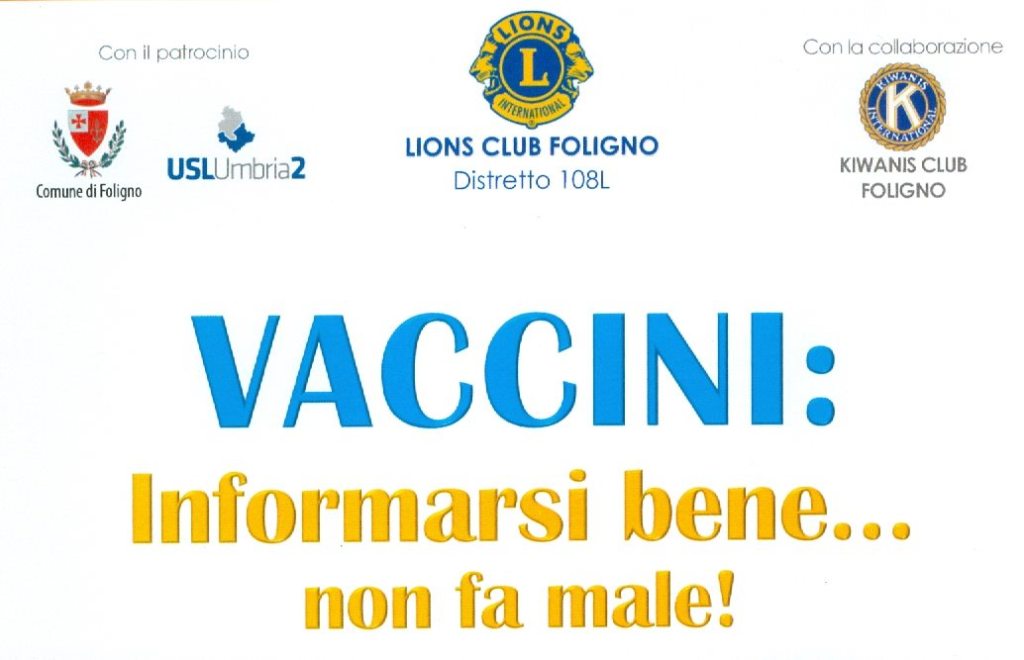 “Vaccini, informarsi bene non fa male” | Domani convegno Lions e Kiwanis