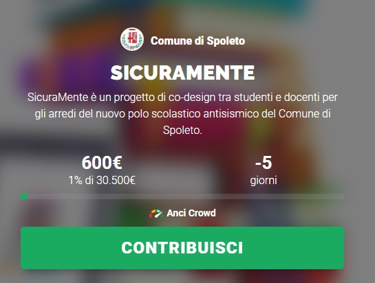 Spoleto, il crowdfunding per il polo scolastico fa flop