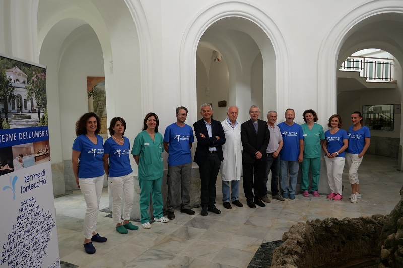 Fontecchio, lavori estesi anche alla vicina chiesa | Vescovo Cancian si cura alle Terme