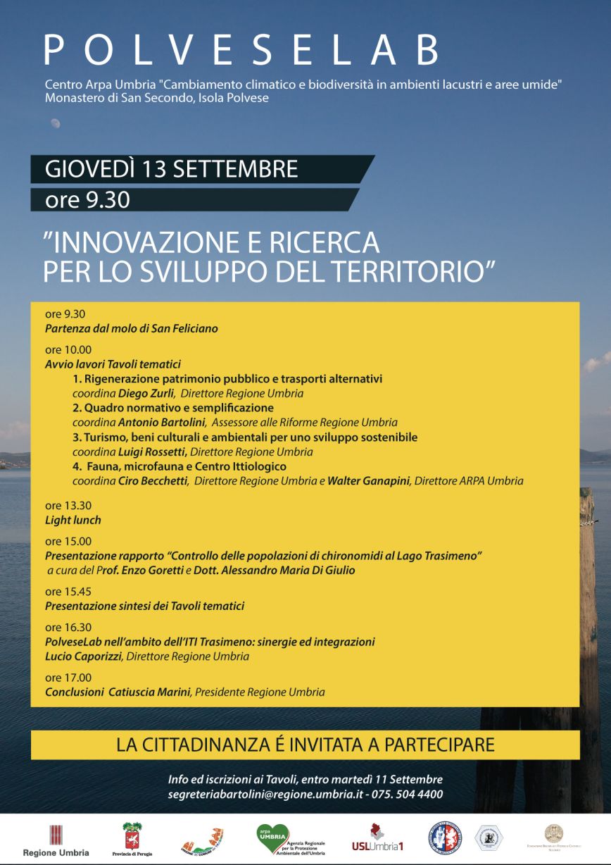 “Polvese Lab”, domani a isola Polvese giornata su innovazione e ricerca