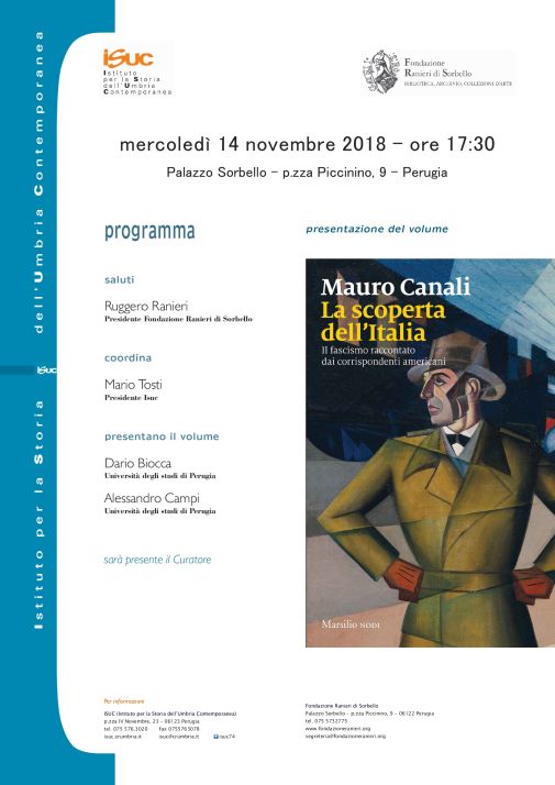 Isuc presenta il volume “La scoperta dell’Italia. Il fascismo raccontato dai corrispondenti americani”
