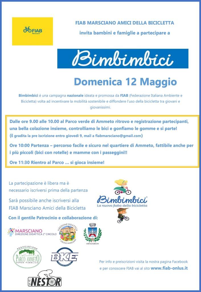 “Bimbimbici”, una pedalata per grandi e piccoli a Marsciano