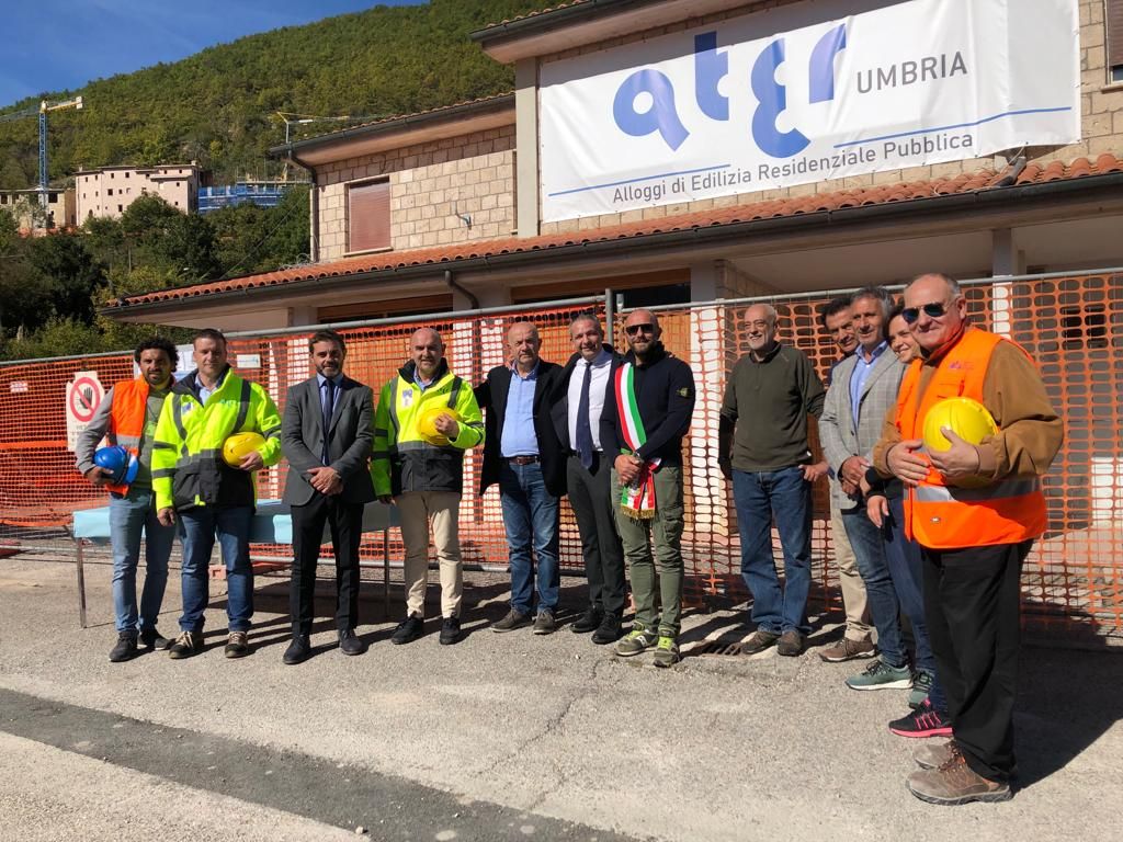 Terremoto, via al cantiere Ater a Sellano | Case pronte in 540 giorni