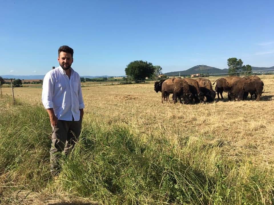 In Umbria l’antico West, Oscar Green all’allevamento di bisonti hi-tech