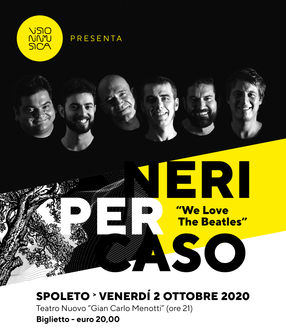 Arrivano i “Neri  per Caso” a Spoleto, “We love the Beatles”