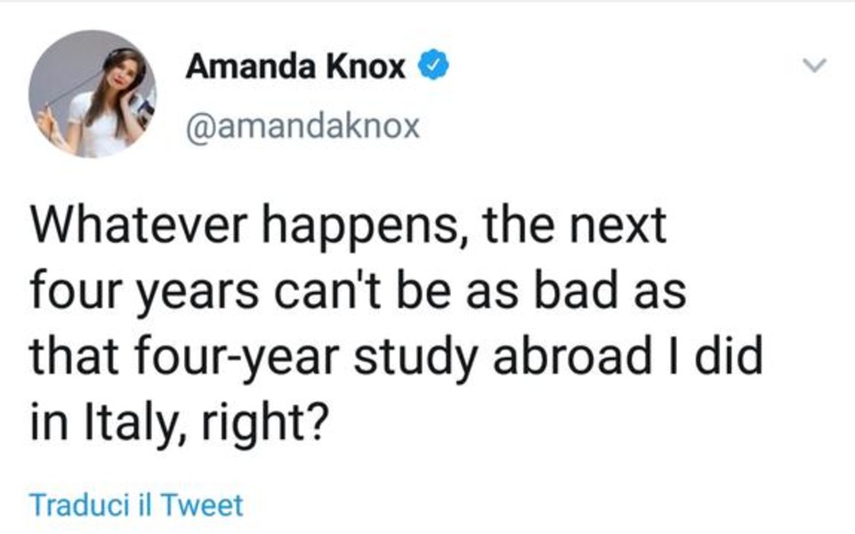 Amanda Knox e le elezioni Usa