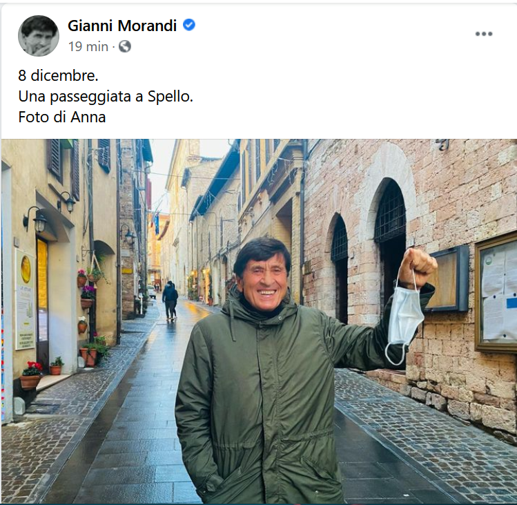 Immacolata, Gianni Morandi a Spello per le specialità umbre