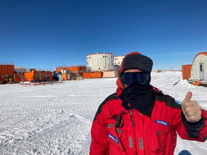 Francesco Sepioni in Antartide