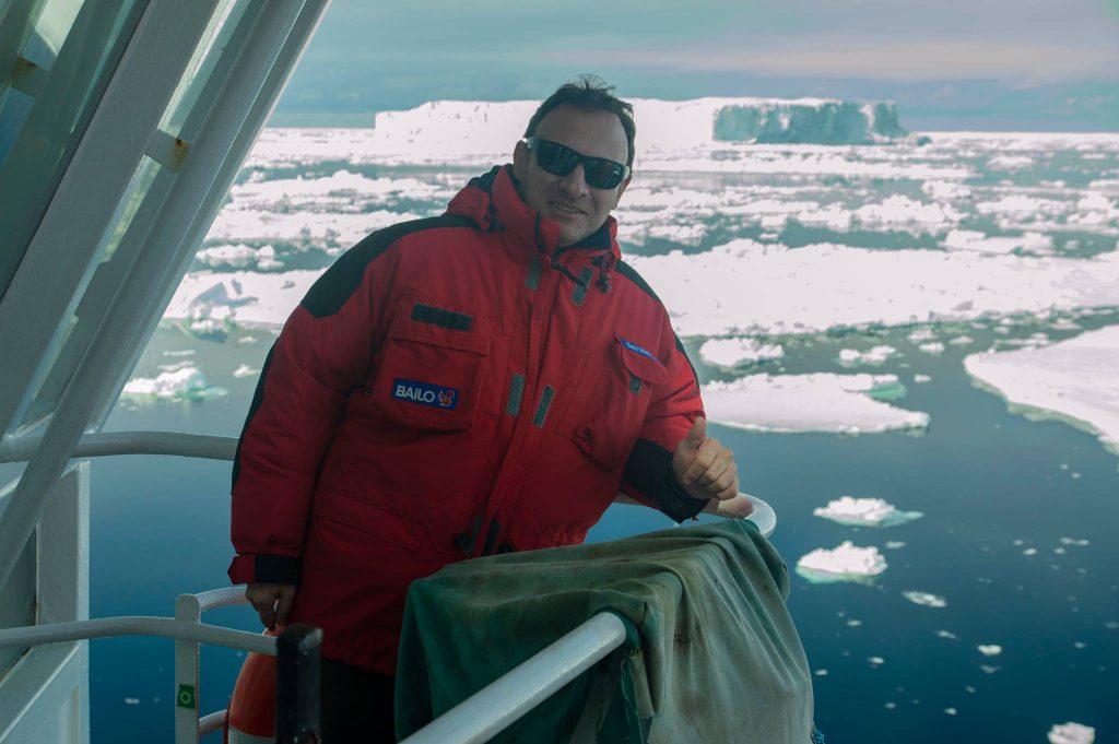 Francesco Sepioni in Antartide