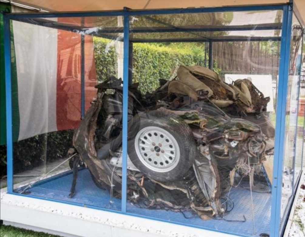 Teca con auto della scorta di Falcone da venerdì esposta a Spoleto