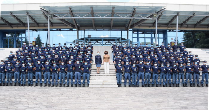Polizia, visita agli allievi agenti di Spoleto della vedova Montinaro
