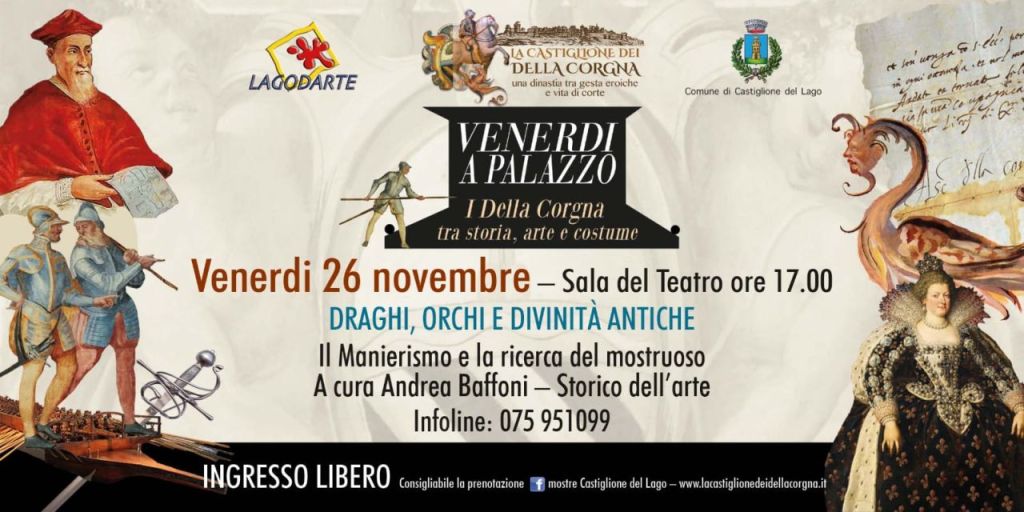 Draghi, orchi e divinità antiche a Palazzo della Corgna | Torna “Venerdì a Palazzo”