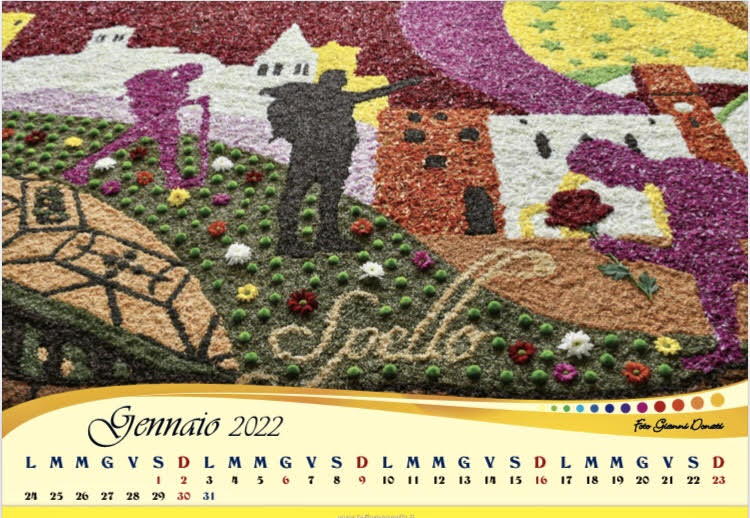 Maestri del petalo 2022, il calendario delle infiorate di Spello