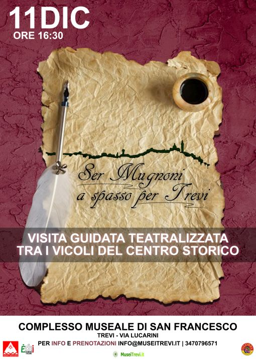 “Ser Mugoni” a spasso per Trevi, rievocazione tra  i vicoli del centro storico