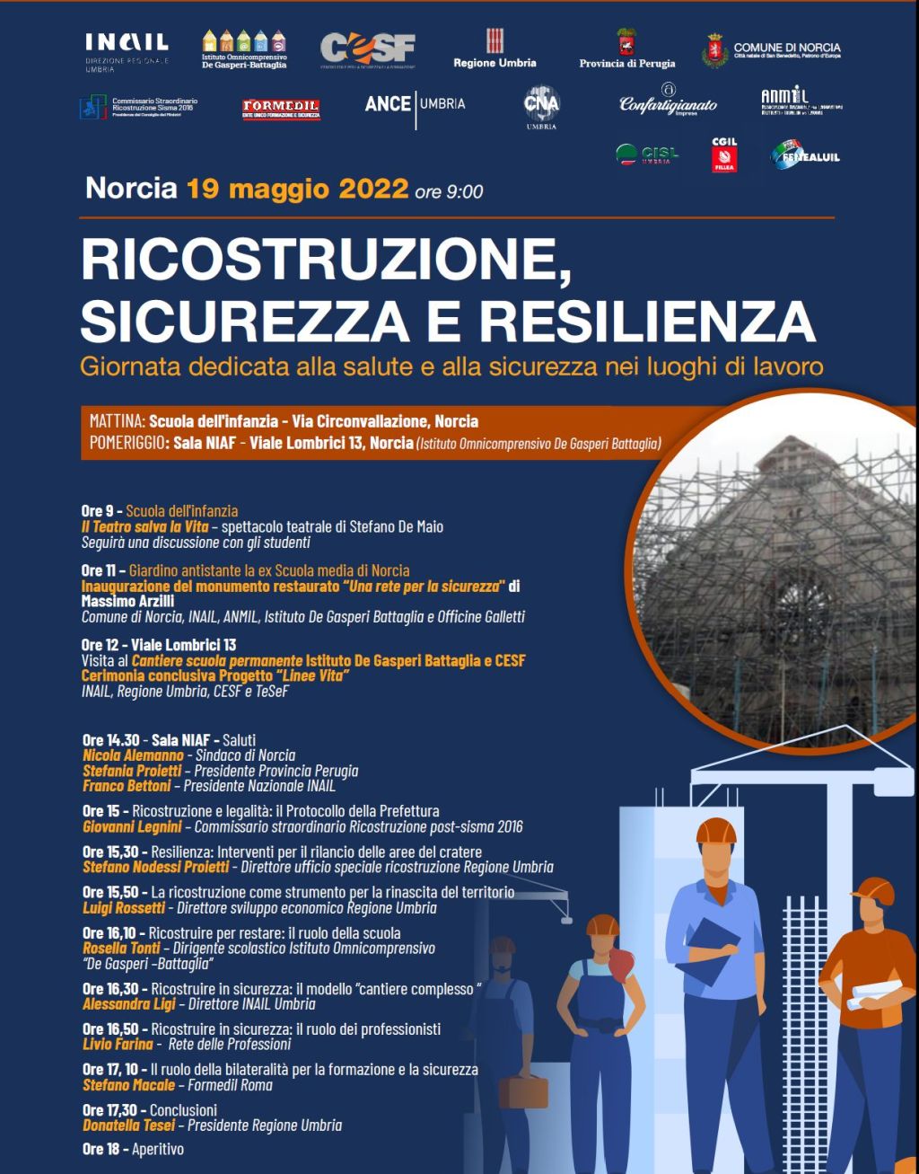 A Norcia una giornata dedicata alla sicurezza sul Lavoro