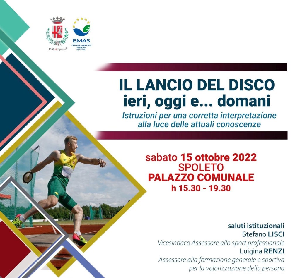 Lancio del disco, a Spoleto un incontro con tecnici della FIDAL