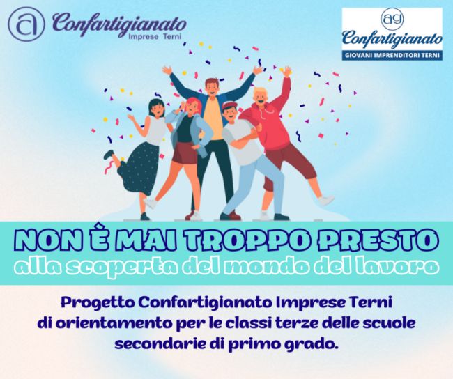 Scuola, orientamento e lavoro: l’iniziativa di Confartigianato Terni