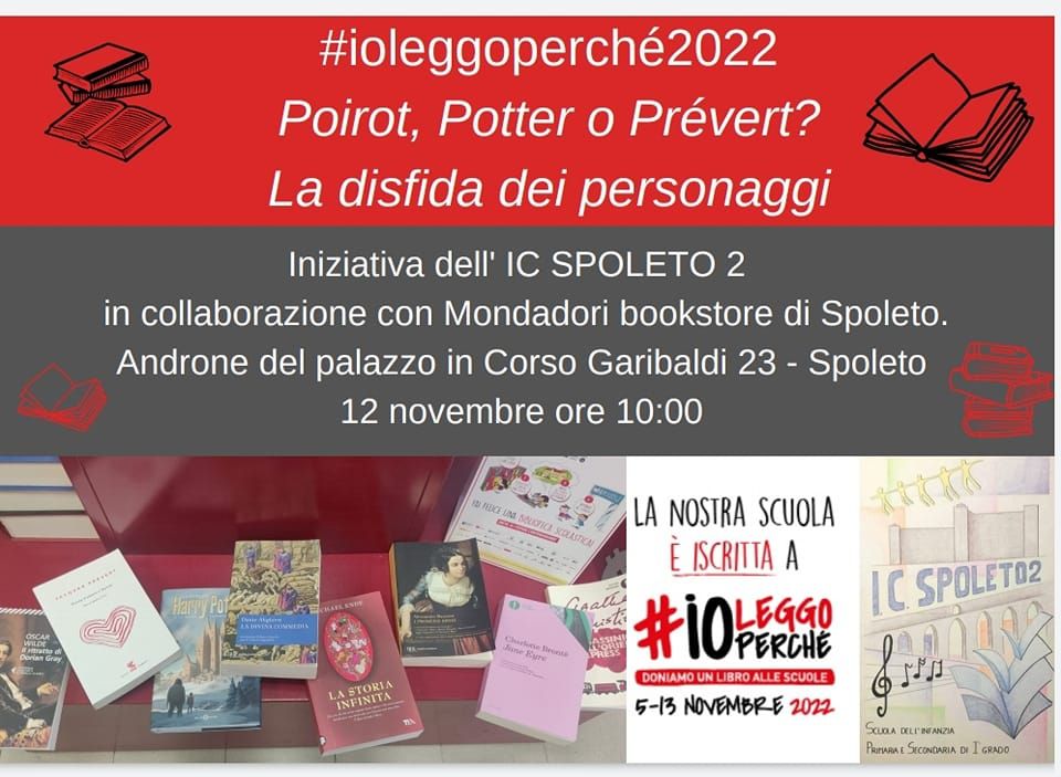 l’Istituto Comprensivo Spoleto2 partecipa al contest nazionale #IOLEGGO PERCHÉ