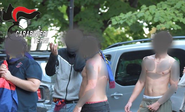 Narni, rissa sfiorata al termine di una partita di Calcio: denunciati 12 tifosi della Narnese