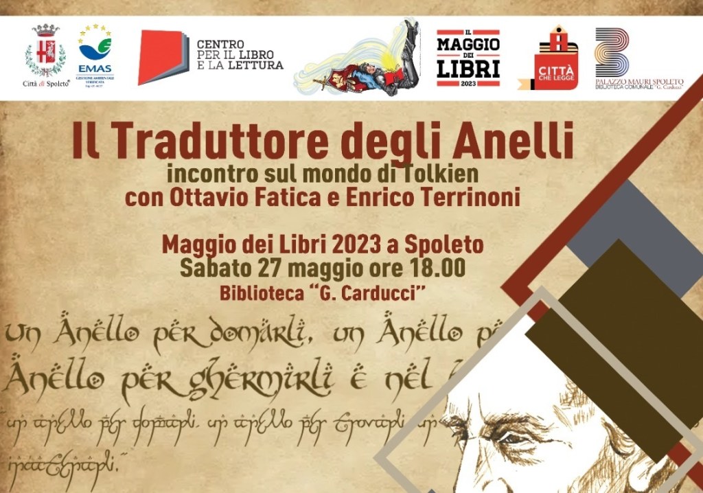 Maggio dei Libri, “Il Traduttore degli Anelli” incontro con Ottavio Fatica sul mondo -Tolkien