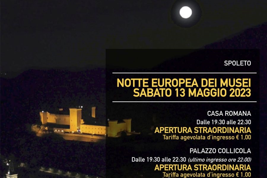 Notte Europea dei Musei, aperture straordinarie a Spoleto e ingressi agevolati