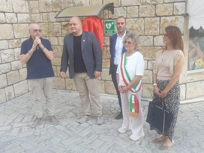 Inaugurato presso la sede Afas n. 6 di Monteluce un nuovo defibrillatore