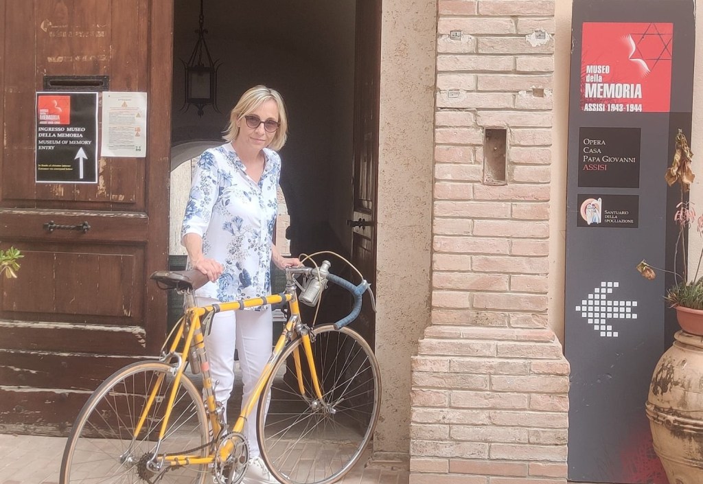 Una delle bici di Gino Bartali al Museo della Memoria, Assisi 1943-1944