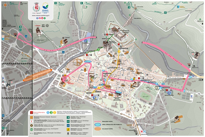 Giro d’Italia a Spoleto, le modifiche per i bus. Possibili disagi per la differenziata