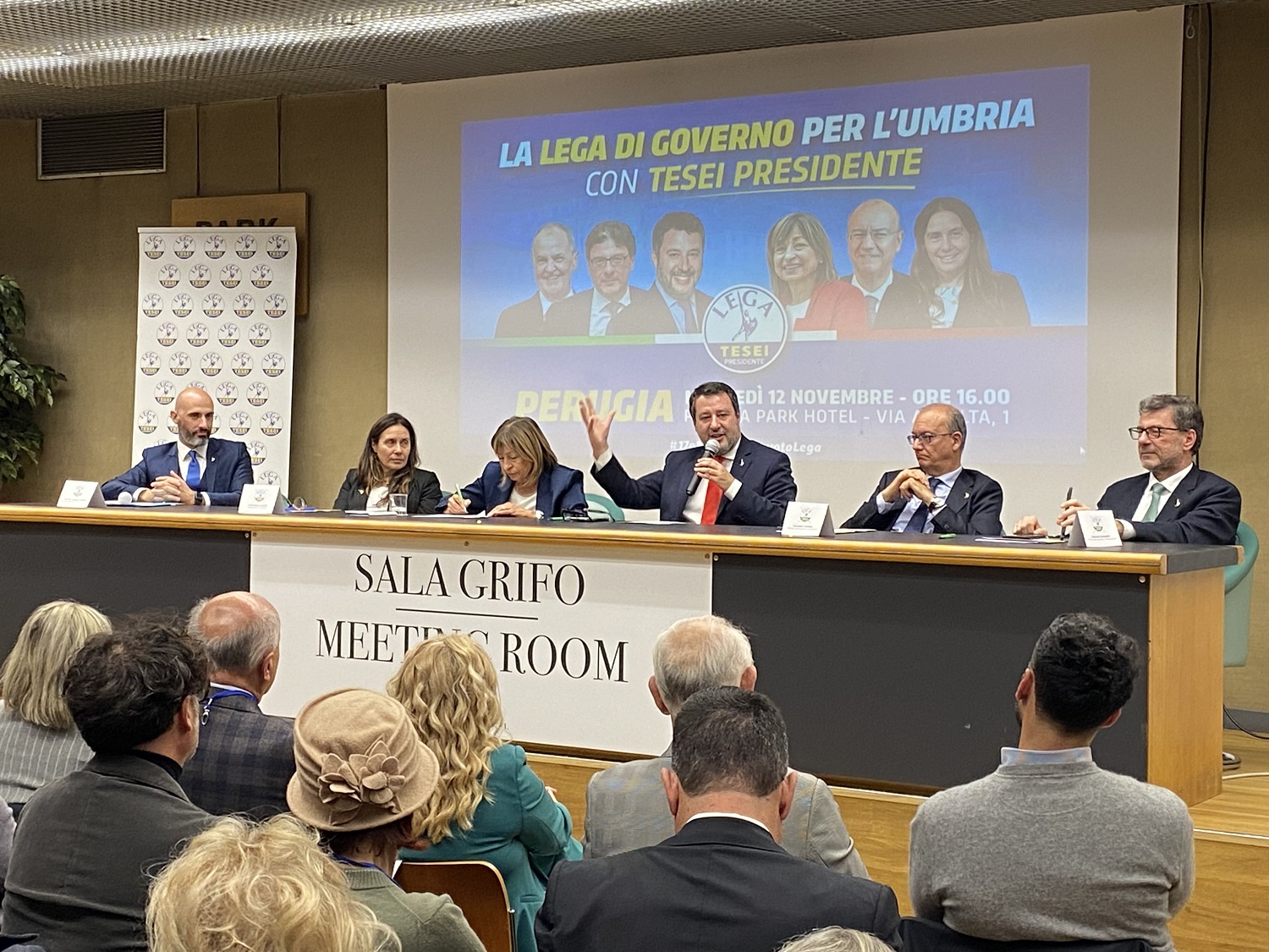 Salvini e ministri Lega per Tesei