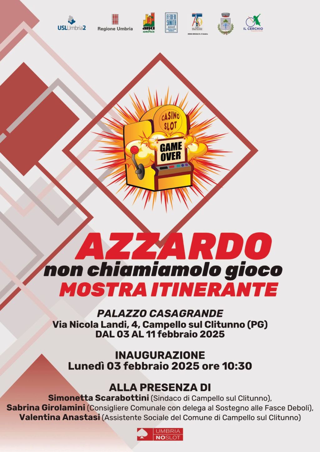 “Azzardo non chiamiamolo gioco”, una mostra itinerante contro l’azzardopatia