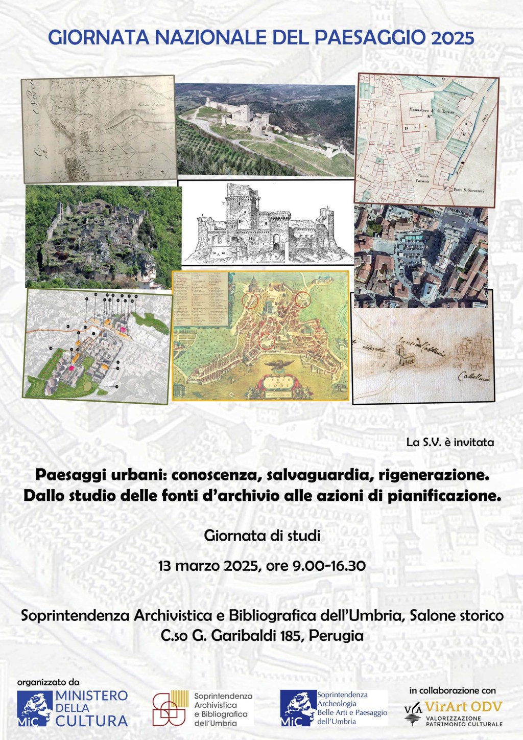 Giornata nazionale del paesaggio 2025, a Perugia giovedì una giornata di studi