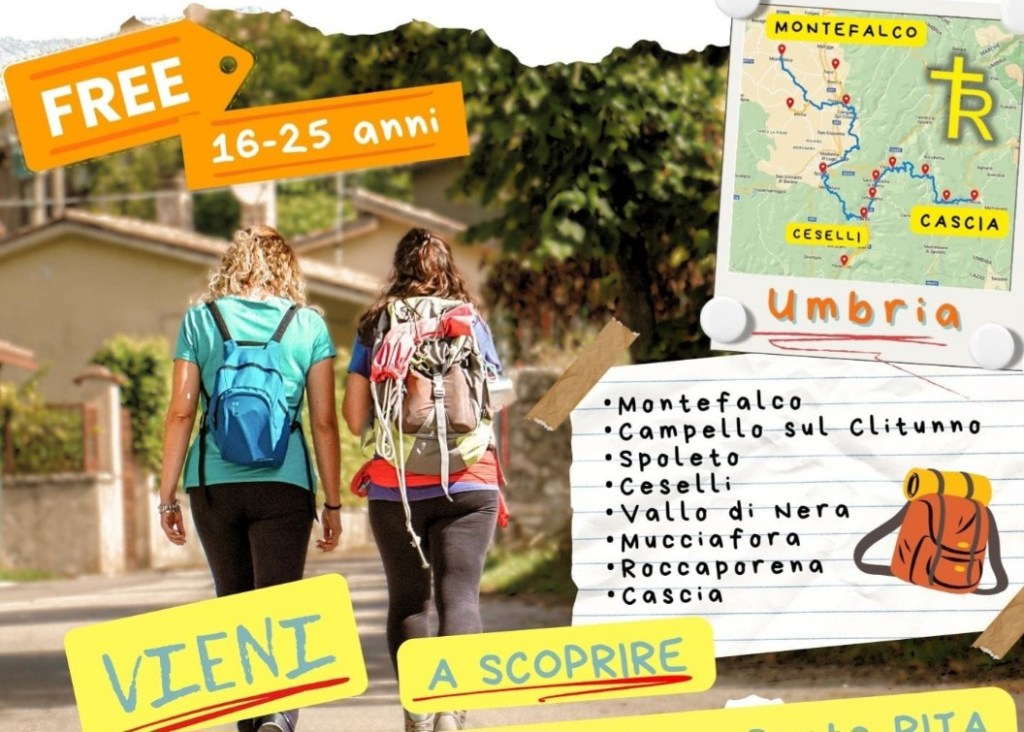 Alla scoperta del “Cammino di Santa Chiara e Santa Rita”, due esperienze gratuite per i giovani