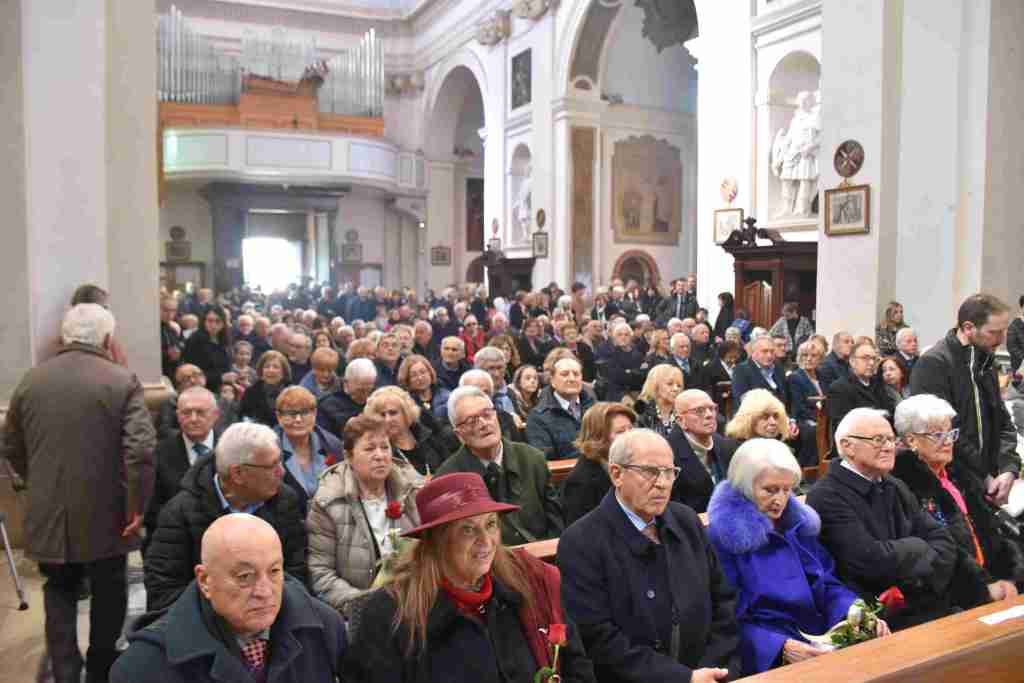 Festa delle nozze d’oro per 100 coppie a Terni, c’è pure chi ha 101 anni | Foto