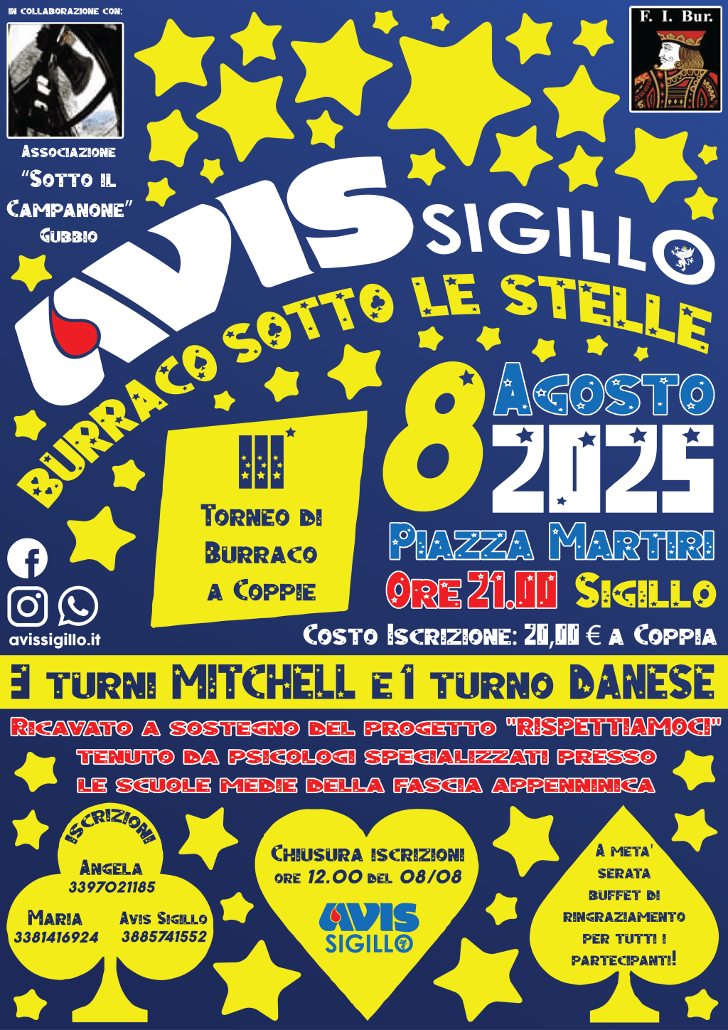 “Burraco sotto le stelle” – III° Torneo di Burraco a coppie