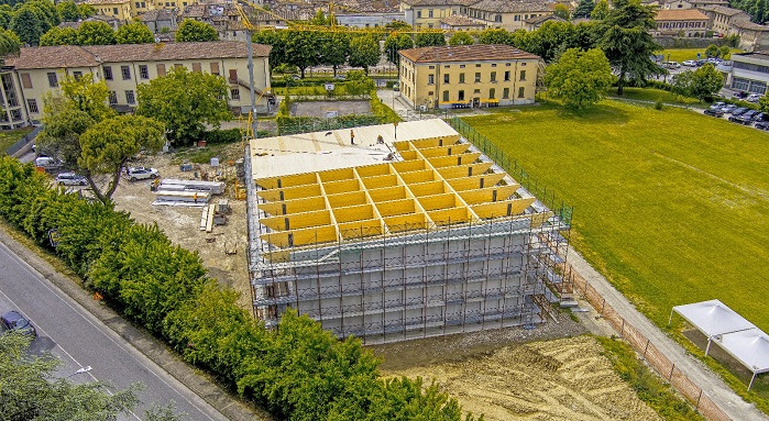 Prende forma nuova palestra del “Patrizi”, servirà tutte le scuole | Fine lavori entro fine 2025