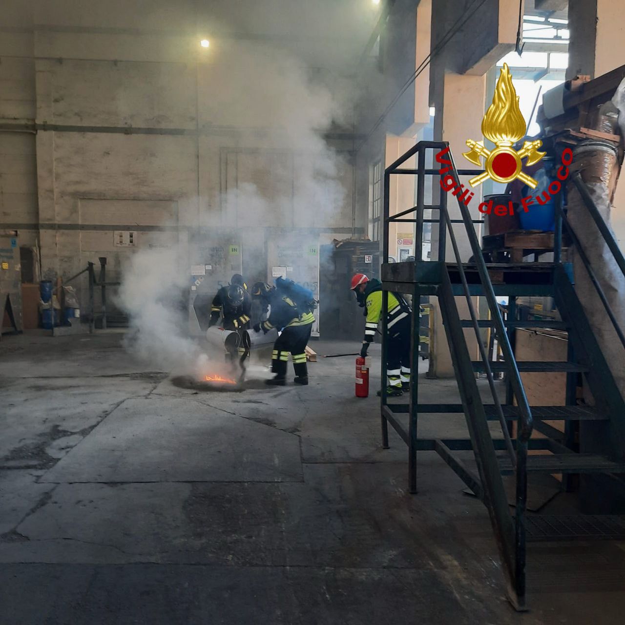 Vigili del fuoco italmatch esercitazione saffa spoleto