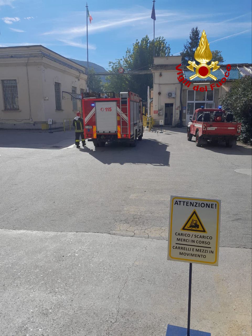 Vigili del fuoco italmatch esercitazione saffa spoleto