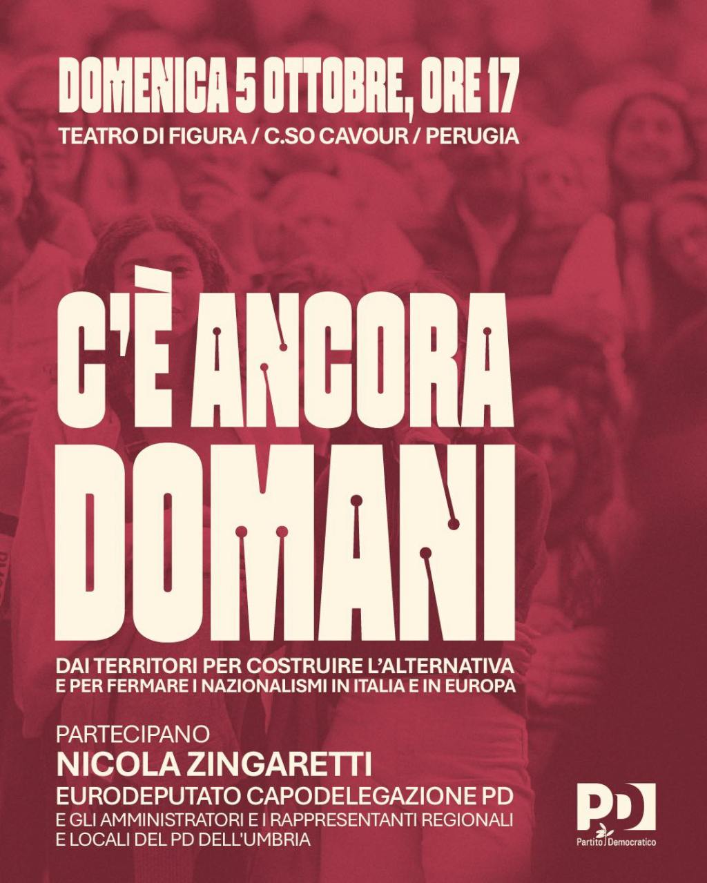 “C’è ancora domani”, evento Pd con Nicola Zingaretti che ricorda l’annata di vittorie politiche e guarda al futuro