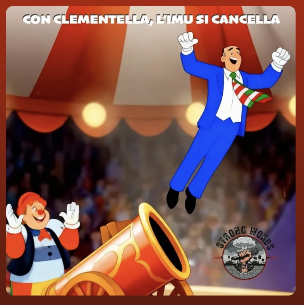 “Con Clementella, l’IMU si cancella”, il collettivo Strong Words torna e colpisce a Sangemini