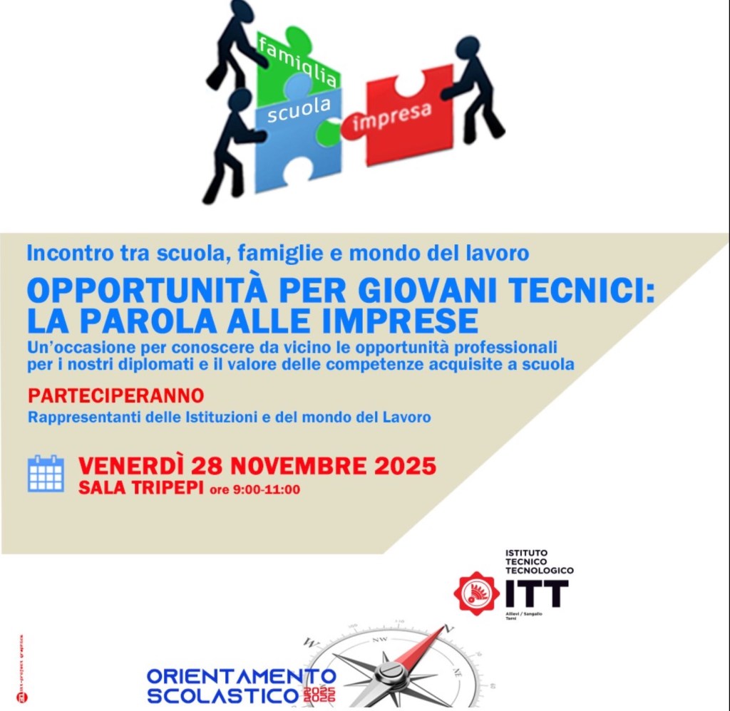 “Opportunità per giovani tecnici: la parola alle imprese”